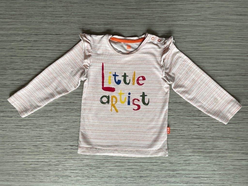 Shirt met lange mouwen ‘little artist’ - maat 92, Gebruikt, Meisje, Ophalen of Verzenden, Shirt of Longsleeve