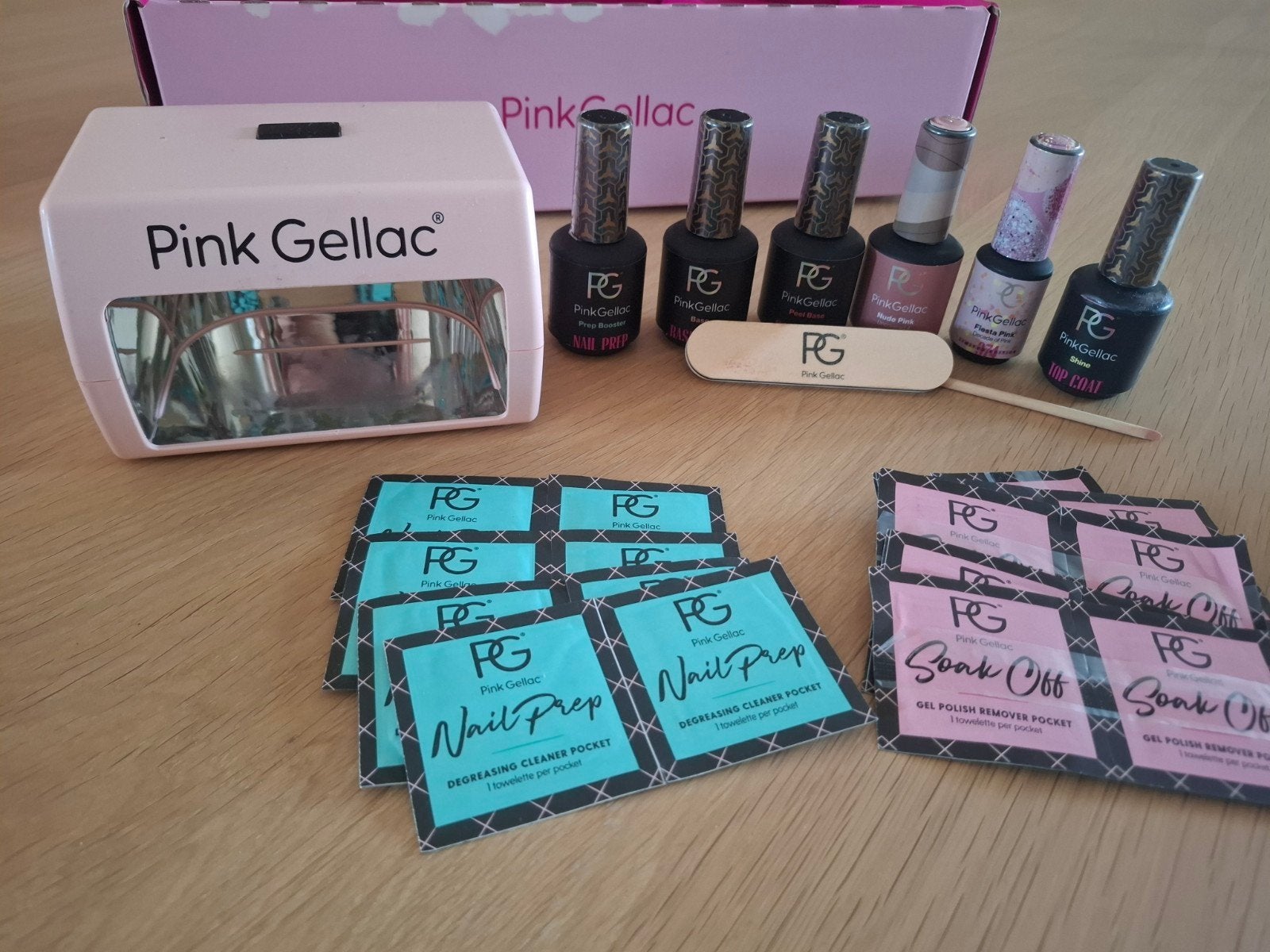 Pink Gellac Complete Set met LED Lamp en 2 kleuren, Ophalen