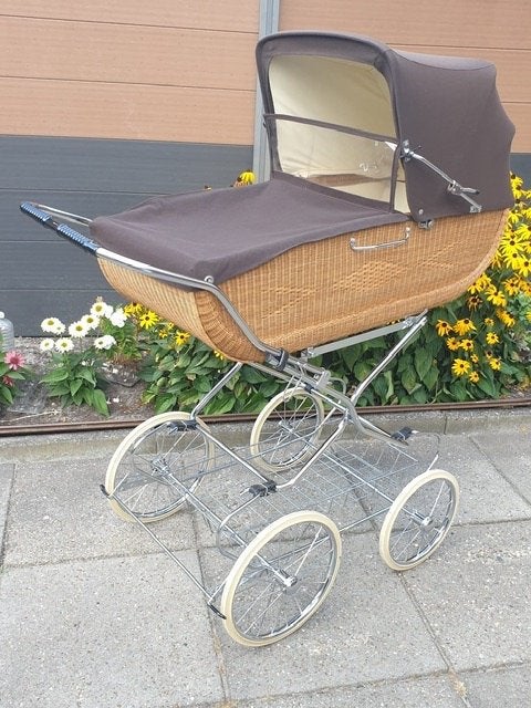 Vintage Rieten Kinderwagen en wandelwagen., Ophalen, Gebruikt, Combiwagen, Overige merken
