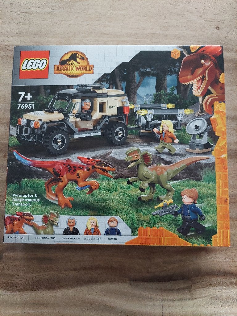 Lego Jurassic World 76951 Pyroraptor & Dilophosaurus, Kinderen en Baby's, Speelgoed | Duplo en Lego, Nieuw, Ophalen of Verzenden