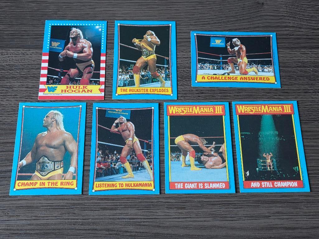 Hulk Hogan WWF Wrestling Stars Topps Chewing Gum 1987, Ophalen of Verzenden, Zo goed als nieuw, Overige sporten, Poster, Plaatje of Sticker