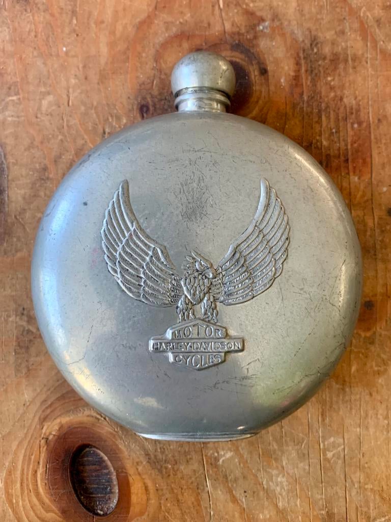 Vintage Harley-Davidson hip flask, Ophalen of Verzenden