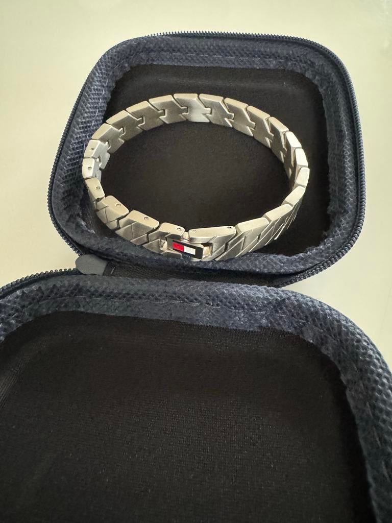 Tommy Hilfiger Heren Schakelarmband Lars - TJ2790619, Sieraden, Tassen en Uiterlijk, Armbanden, Ophalen of Verzenden, Nieuw, Zilver