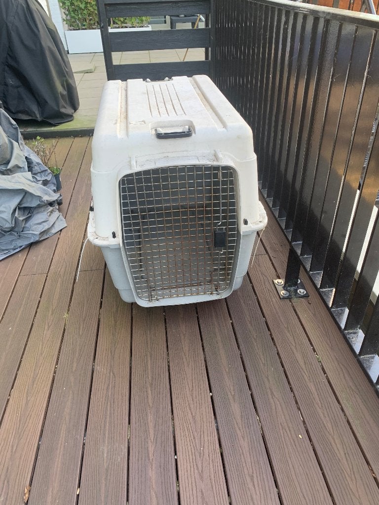 Grote honden Bensch en vliegtuig transport bench, Dieren en Toebehoren, Ophalen, Gebruikt
