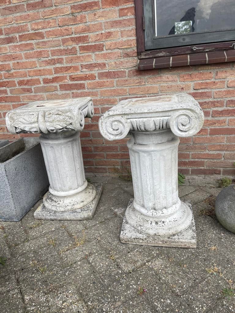 Set van 2 decoratieve zuilen voor tuin of interieur, Huis en Inrichting, Woonaccessoires | Zuilen en Pilaren, Ophalen of Verzenden