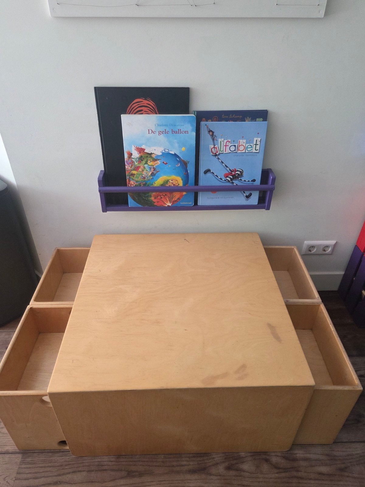 Vintage Van Dijk Toys Kubustafel met 4 stoelen, Ophalen of Verzenden, Gebruikt