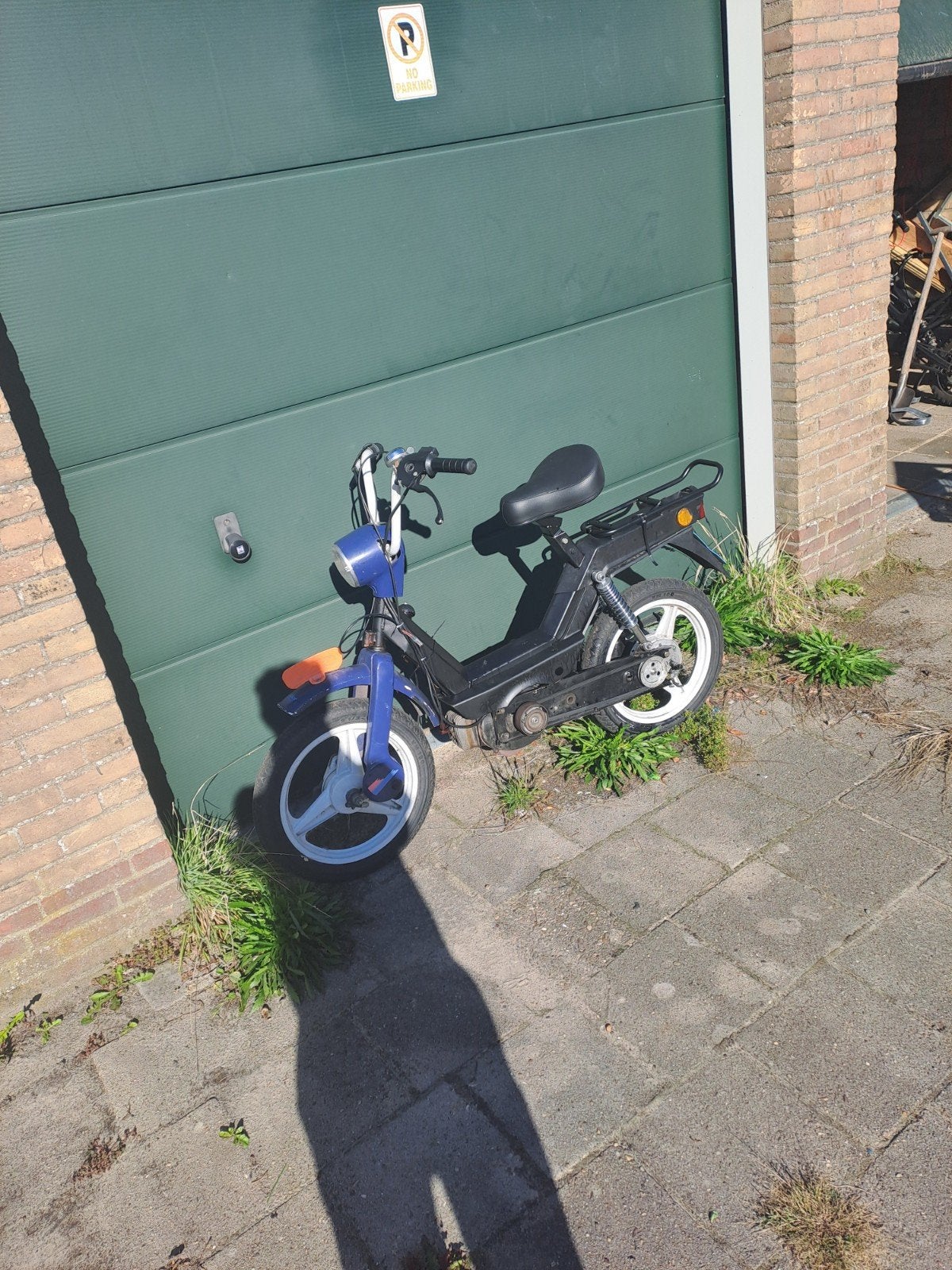 Heel mooie snorbrommer Ciao met blauw kenteken, Fietsen en Brommers, Ophalen, Gebruikt, Benzine, Piaggio