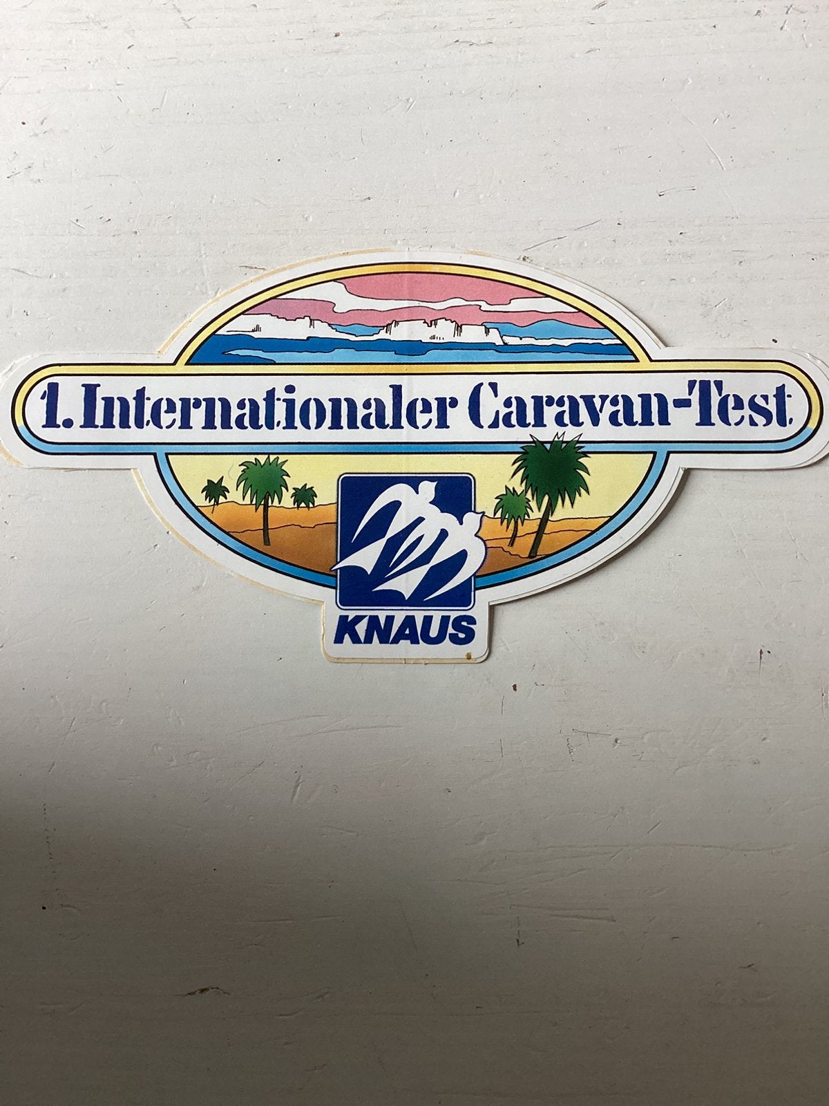 Sticker Knaus caravans, Verzenden, Zo goed als nieuw, Merk