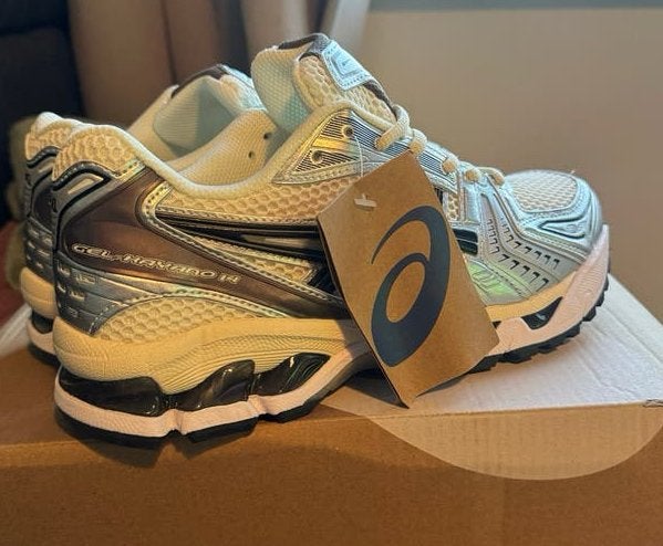 ASICS GEL KAYANO 14 Cream Black, Ophalen of Verzenden, Nieuw, Wit, Sneakers of Gympen