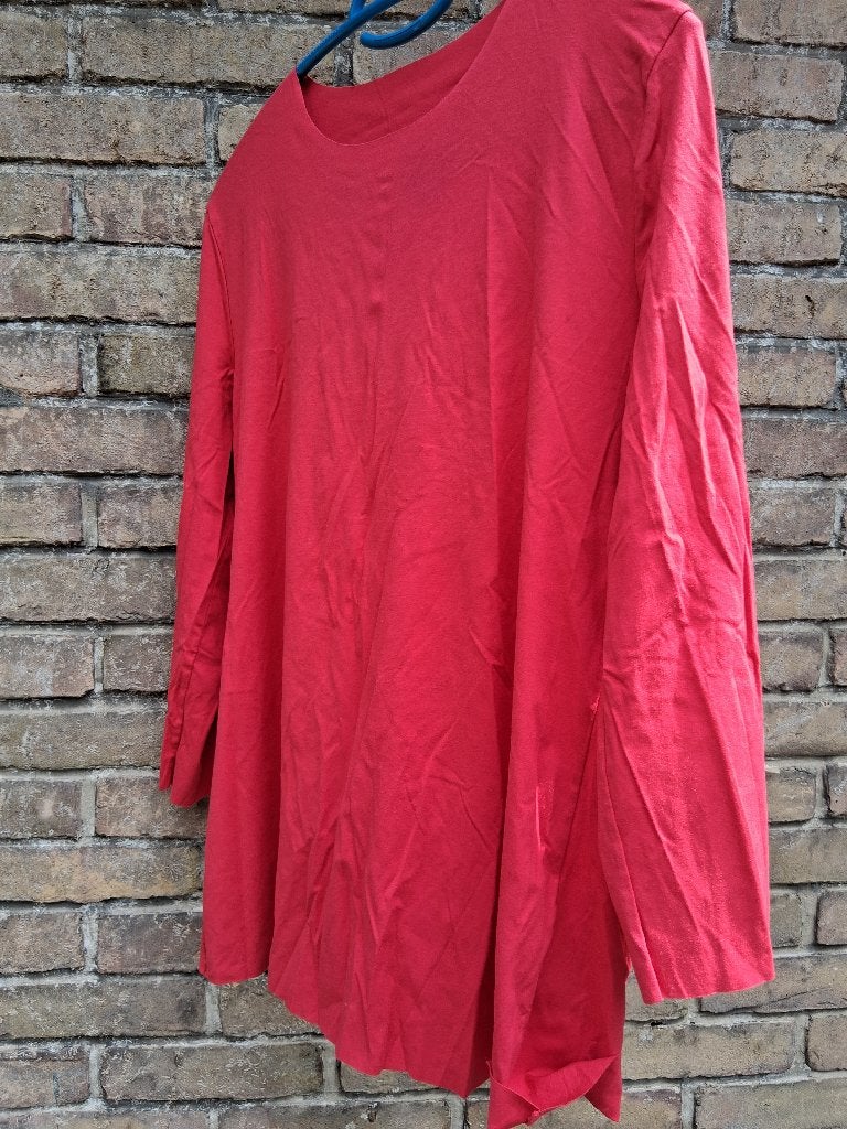 Wolford tshirt kraagloos rood, lange mouw L, Maat 42/44 (L), Nieuw, Ophalen of Verzenden, Lange mouw
