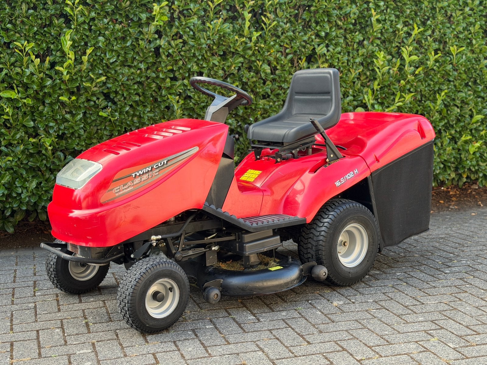 Castel Garden hydrostaat zitmaaier met opvangbak, Tuin en Terras, Zitmaaiers, Ophalen, Gebruikt, Opvangbak, 90 tot 120 cm