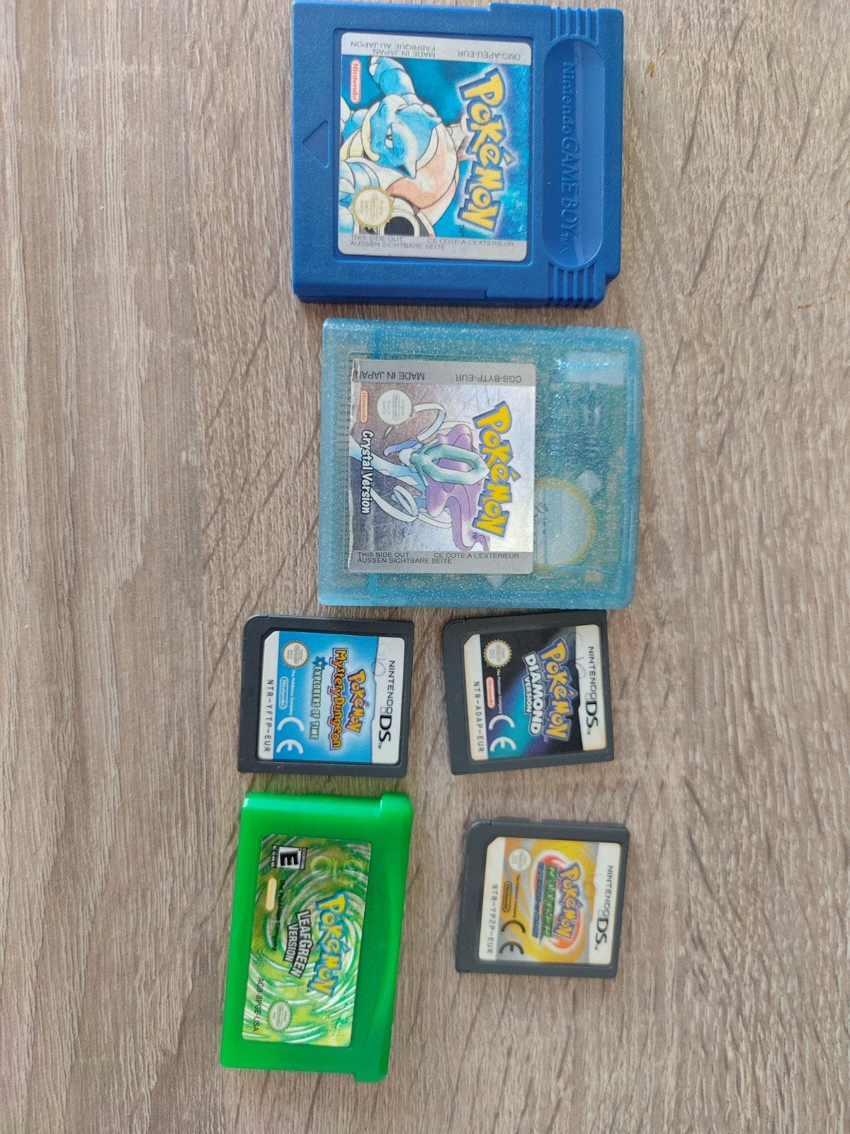 Pokémon Game Boy & DS games: Crystal, Yellow, Diamond, Pearl, Spelcomputers en Games, Gebruikt, 1 speler, Ophalen of Verzenden