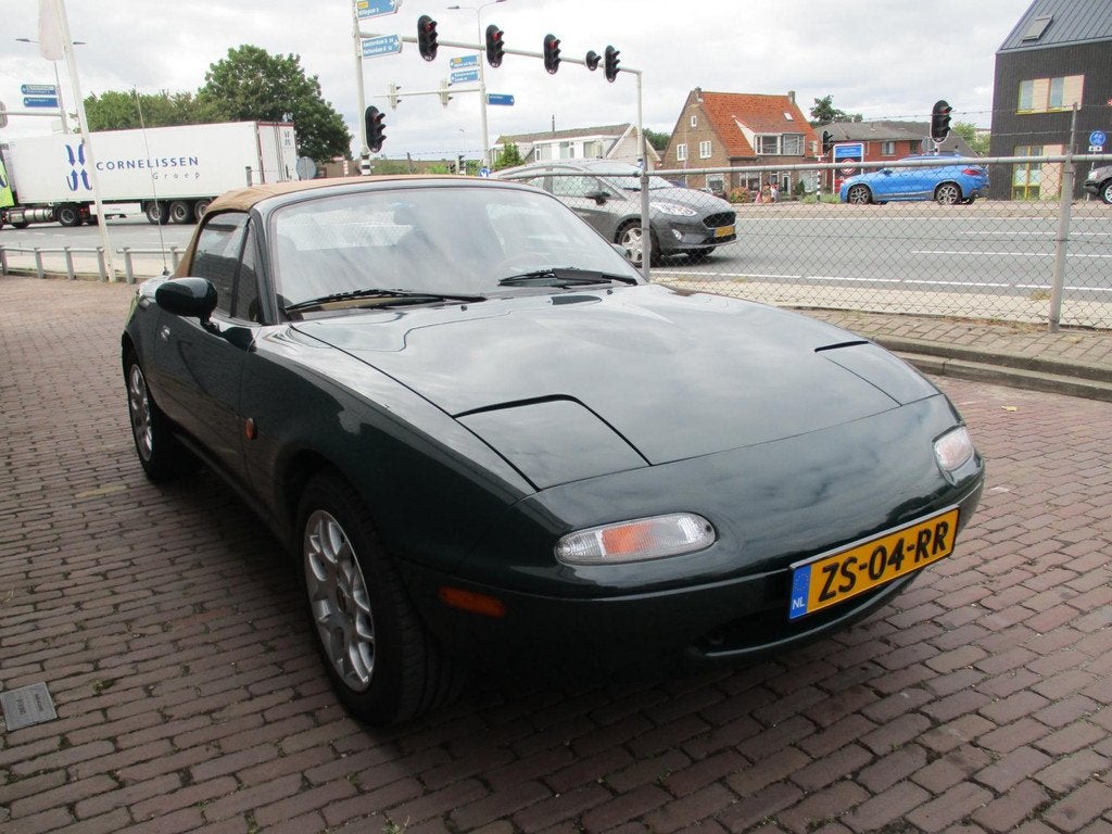 Mazda MX-5 1.6i-16V Limited edition org. Ned auto NAP, Auto's, Mazda, Gebruikt, Beige, 4 cilinders, Cabriolet