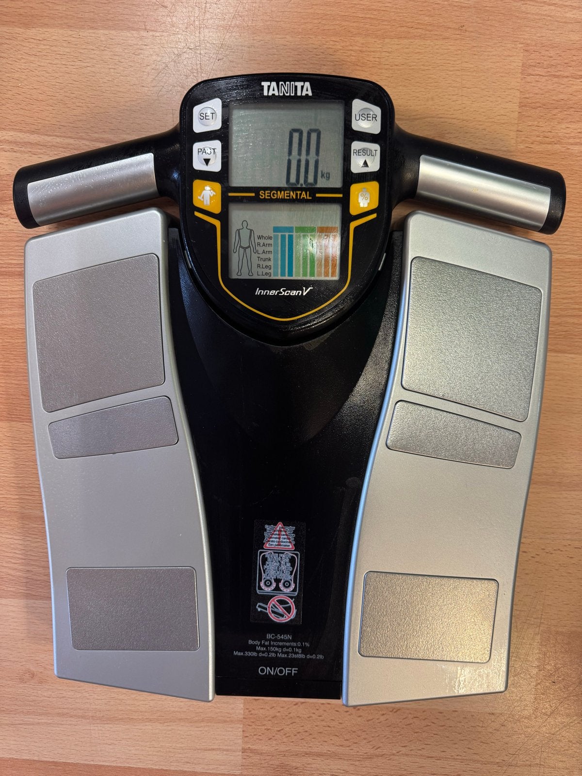 Tanita Innerscan V Personenweegschaal - Zo goed als nieuw, Ophalen, 100 kg of meer, Personenweegschaal, Digitaal