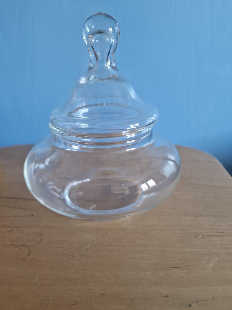 Glazen bakje met deksel, Ophalen of Verzenden