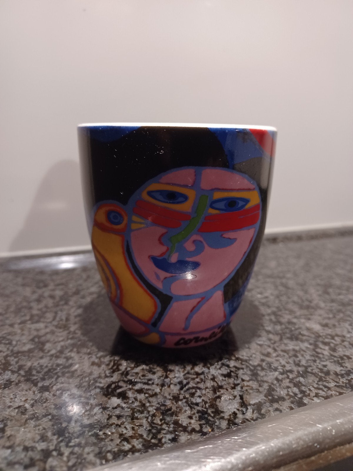 Corneille koffie beker, Ophalen of Verzenden, Zo goed als nieuw, Porselein, Kop en/of schotel