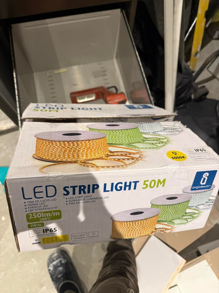 Led strip 50m IP65 3000K, Ophalen of Verzenden, Nieuw