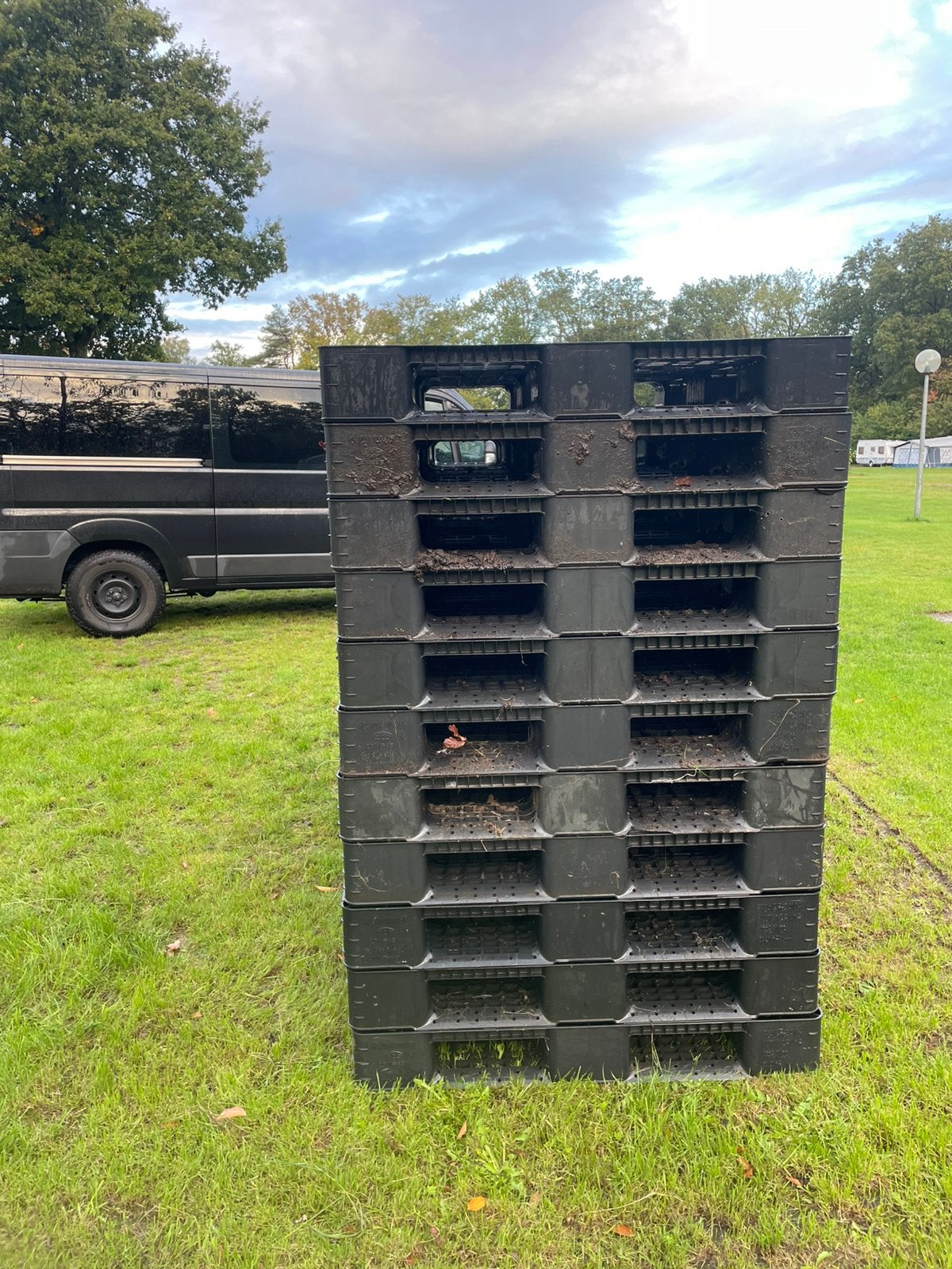 Kunststof pallets 110x110x15 26 stuks, Ophalen, 100 cm of meer, 60 cm of meer, Overige typen