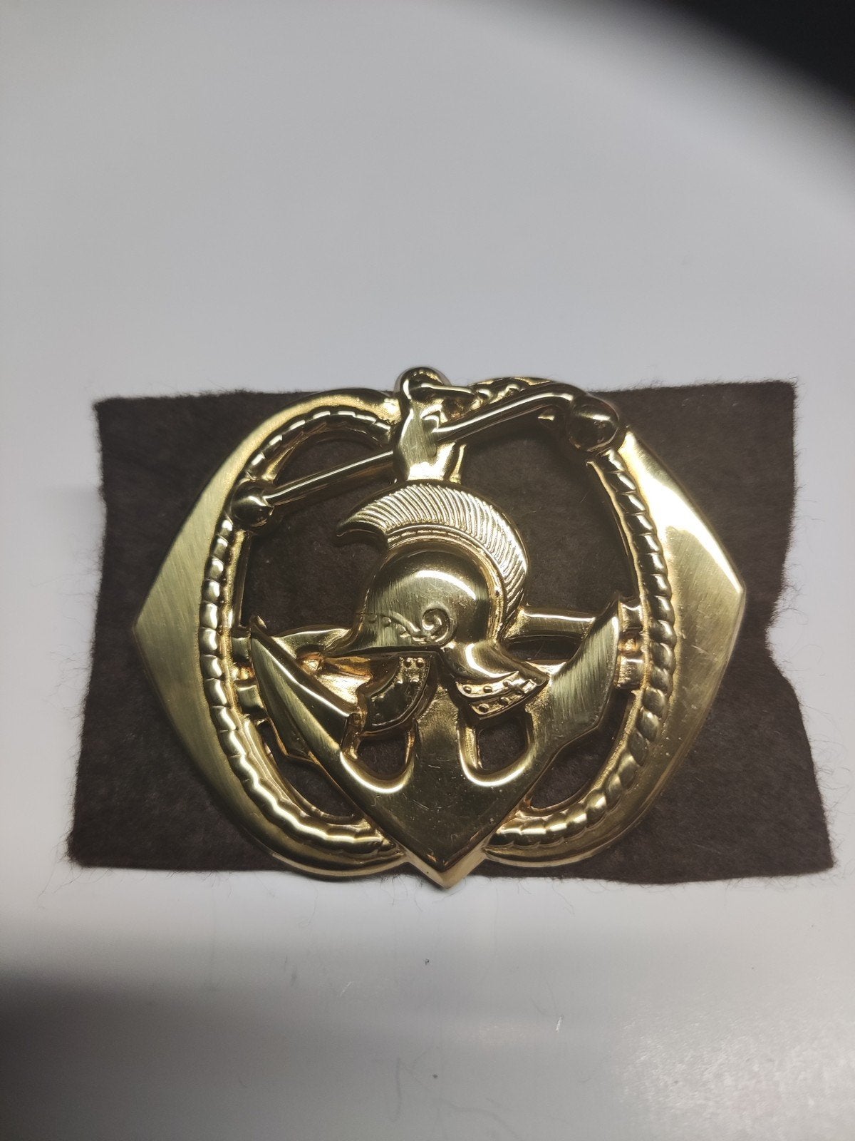 Baretembleem Pontonniers, Verzamelen, Militaria | Algemeen, Ophalen of Verzenden, Landmacht, Nederland, Embleem of Badge