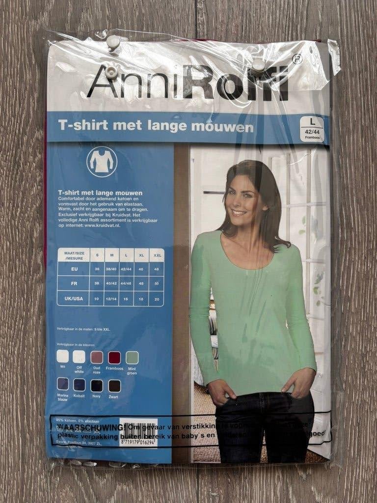 Anni Rolfi Longsleeve Shirt Framboos Maat: L -Nieuw, Maat 42/44 (L), Nieuw, Ophalen of Verzenden, Lange mouw