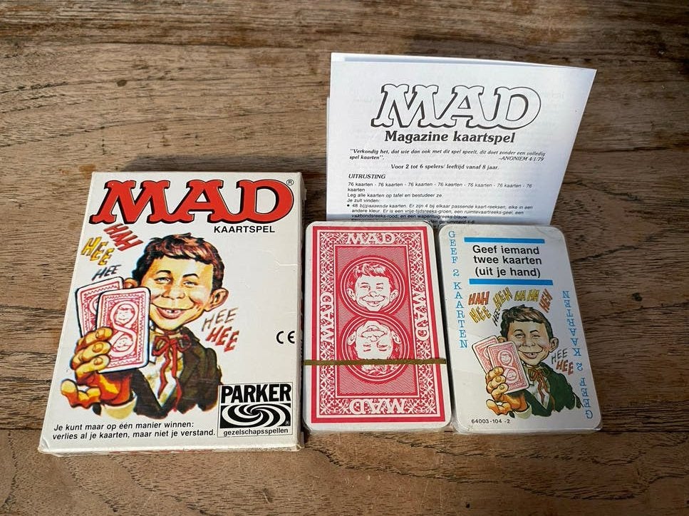 MAD Kaartspel - Nieuw in Seal - Parker Gezelschapsspel, Hobby en Vrije tijd, Gezelschapsspellen | Kaartspellen, Drie of vier spelers