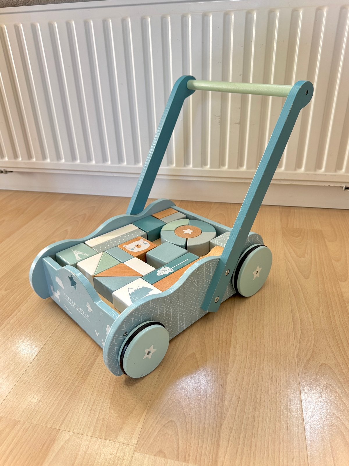 Little Dutch Blokkenkar, Kinderen en Baby's, Speelgoed | Houten speelgoed, Ophalen, Zo goed als nieuw, Overige typen