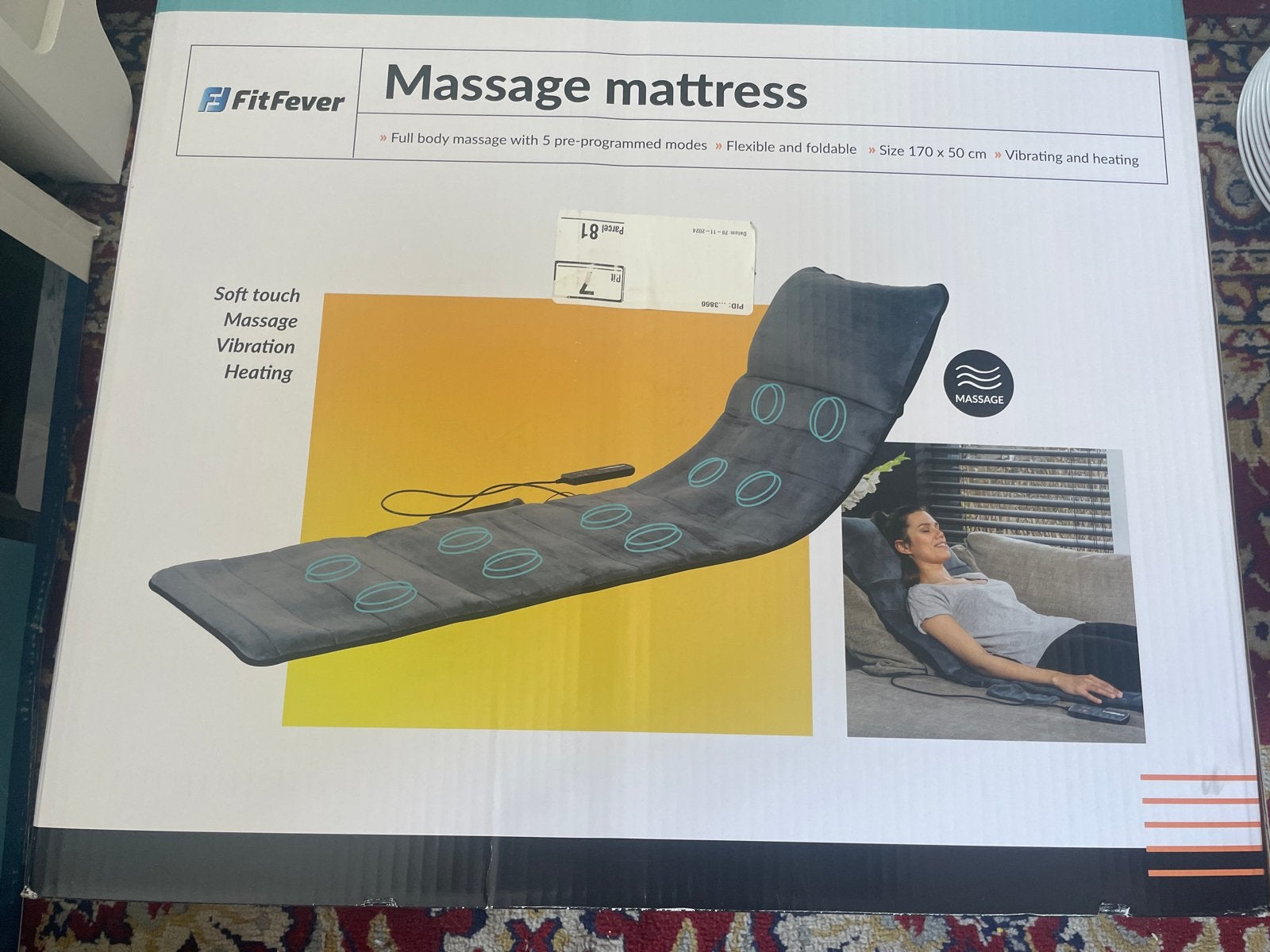 FitFever Massagematras - Volledige lichaamsmassage, Ophalen, Nieuw, Massagestoel of Kussen