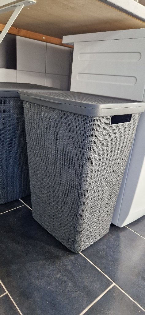 Curver wasmanden grijs 2 stuks, Huis en Inrichting, Ophalen, Overige merken, Zo goed als nieuw, Wasmand