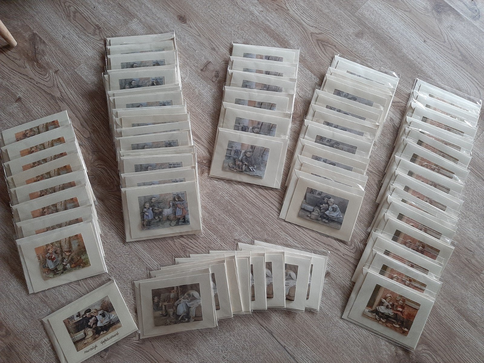 60x 3D Handgemaakte Kaarten Ot en Sien, Hobby en Vrije tijd, Ophalen, Nieuw, Papier of Karton, Knutselwerk