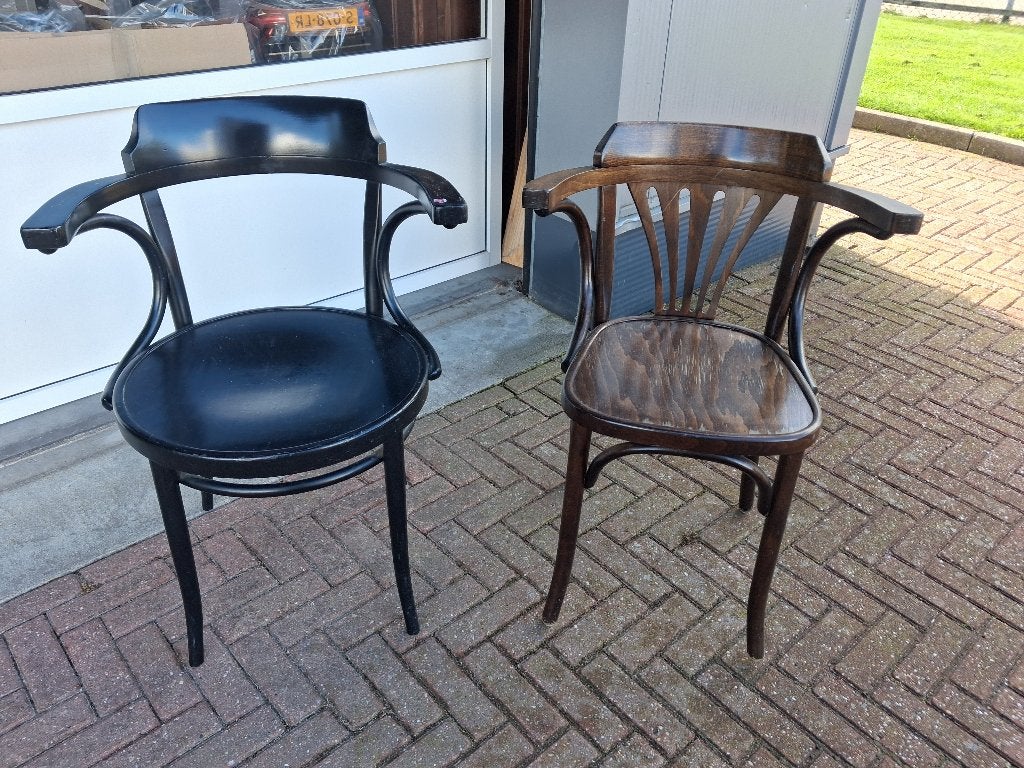 caféstoelen en barkrukken, Café, Bruin, Zo goed als nieuw, Vijf, Zes of meer stoelen