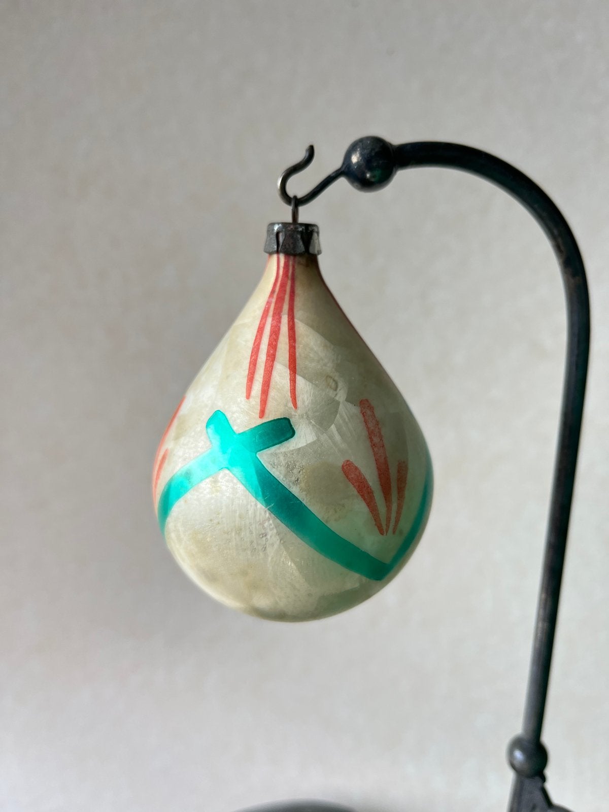Oude glazen kerstbal (nr 60), Diversen, Kerst, Gebruikt, ., Ophalen of Verzenden, .