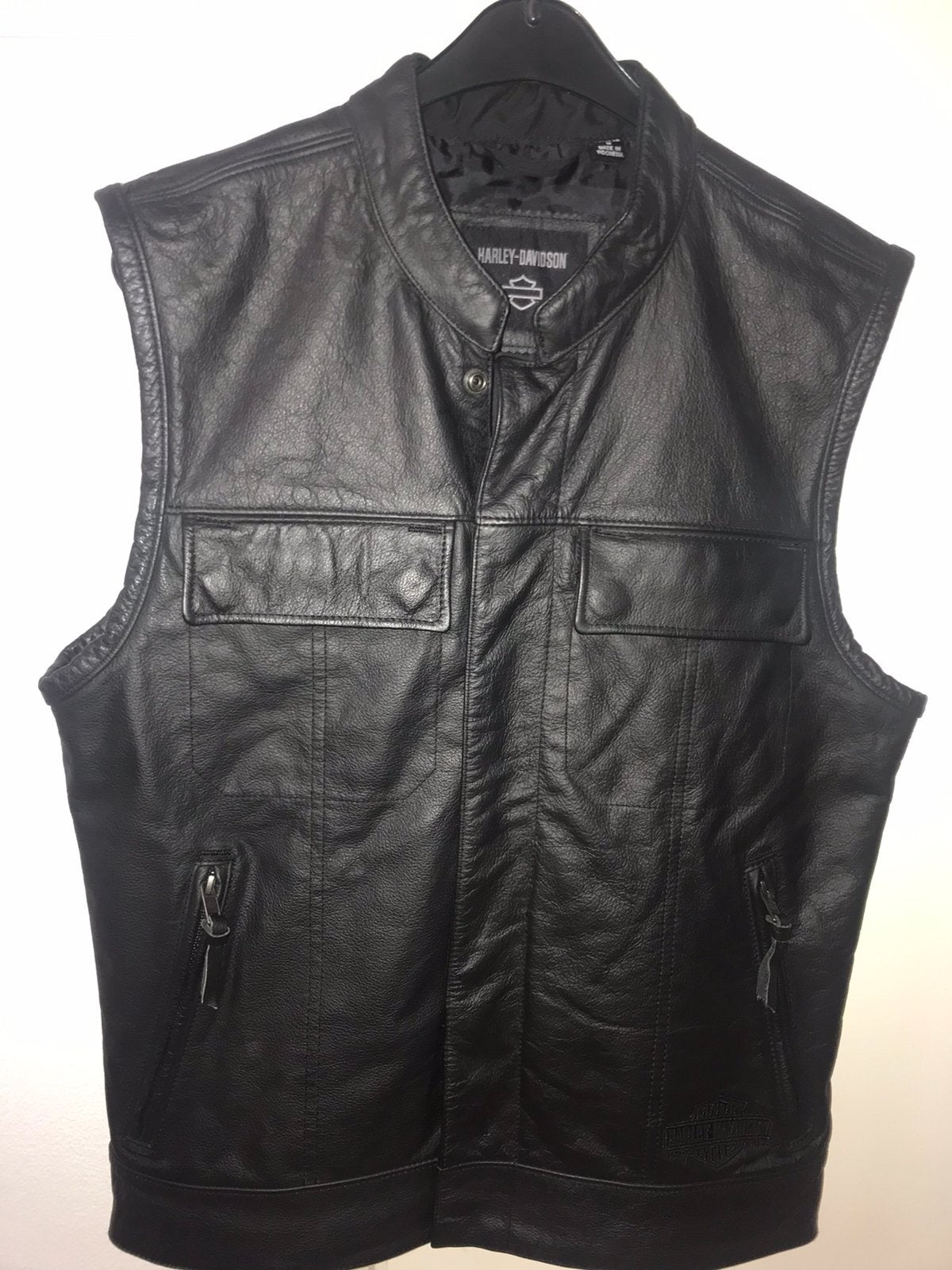 Harley Davidson Foster leren vest maat M, Ophalen of Verzenden, Tweedehands, Jas | leer