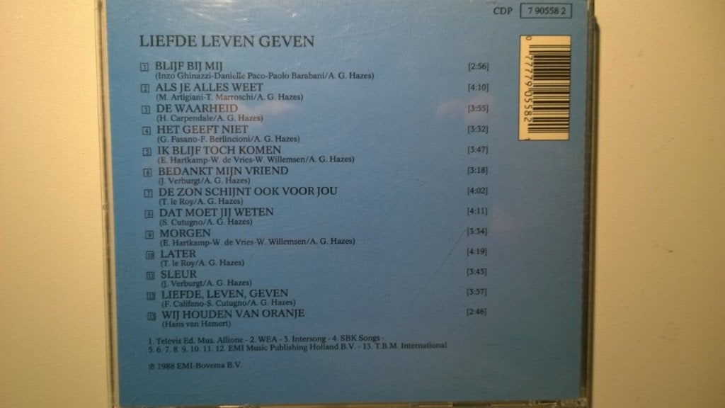 André Hazes - Liefde, Leven, Geven, Ophalen of Verzenden, Zo goed als nieuw, Levenslied of Smartlap, Album
