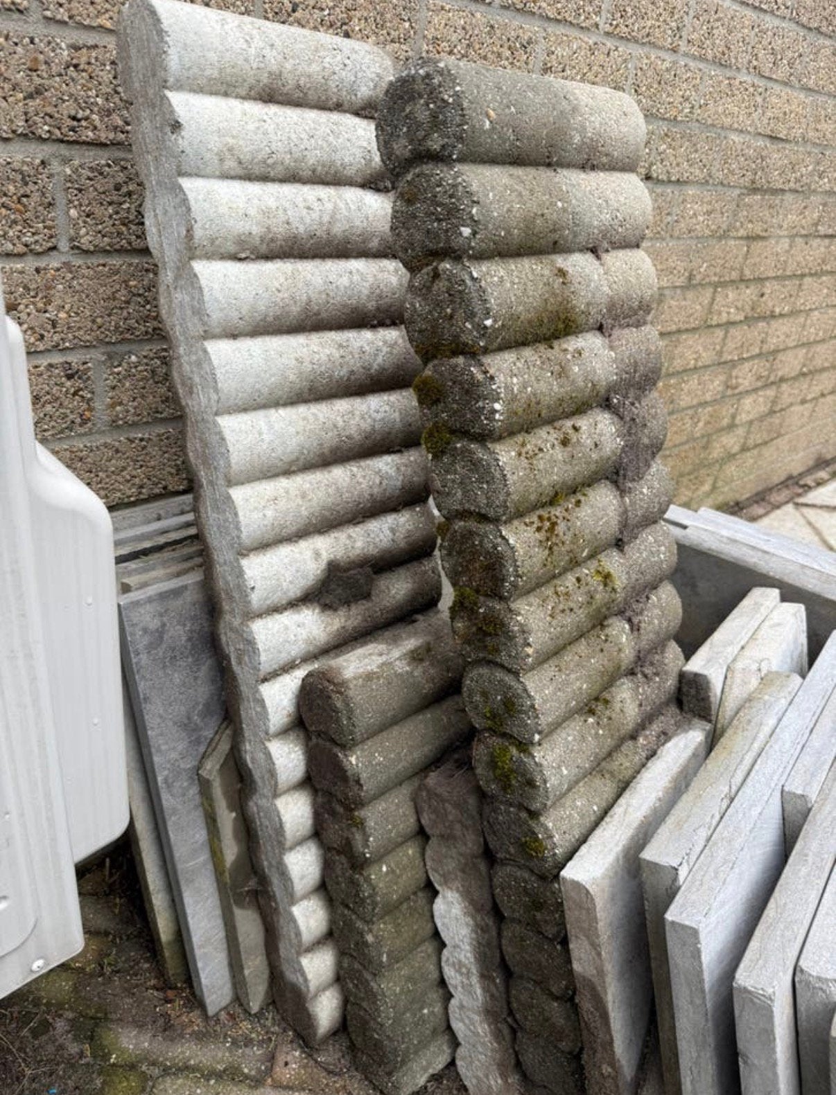 Gratis betonnen palisades af te halen, Ophalen, Gebruikt, Beton, Overige typen