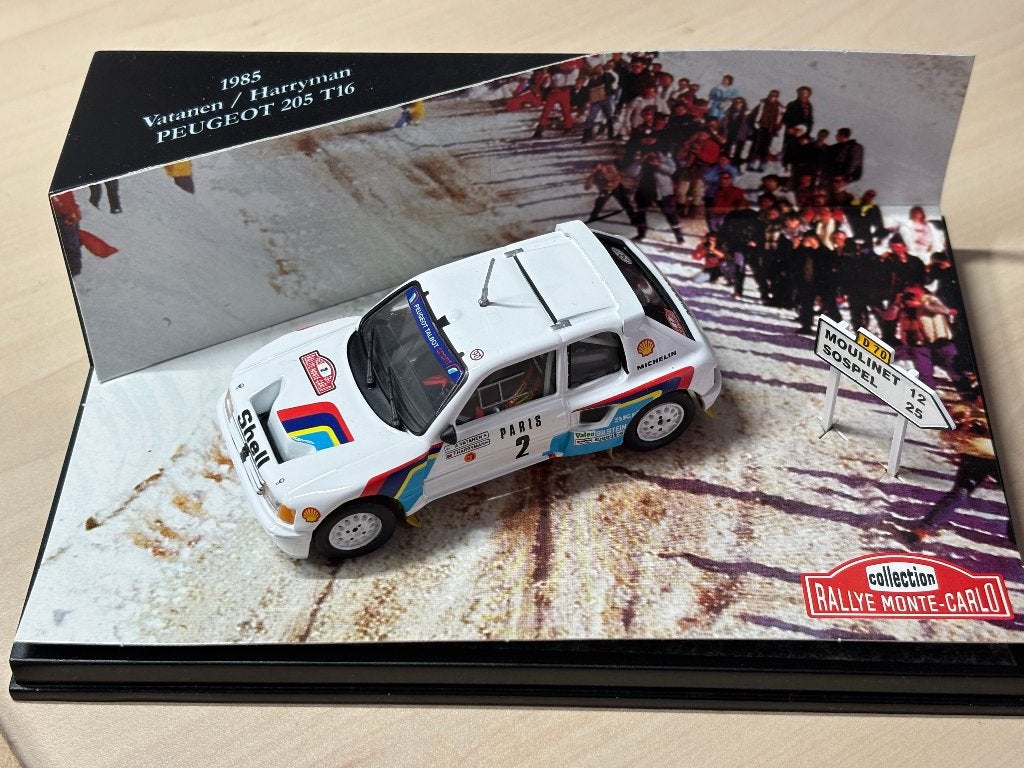 Peugeot 205 T16 Rally Monte Carlo 1985, model 1:43, Ophalen of Verzenden, Nieuw, Auto, Overige merken