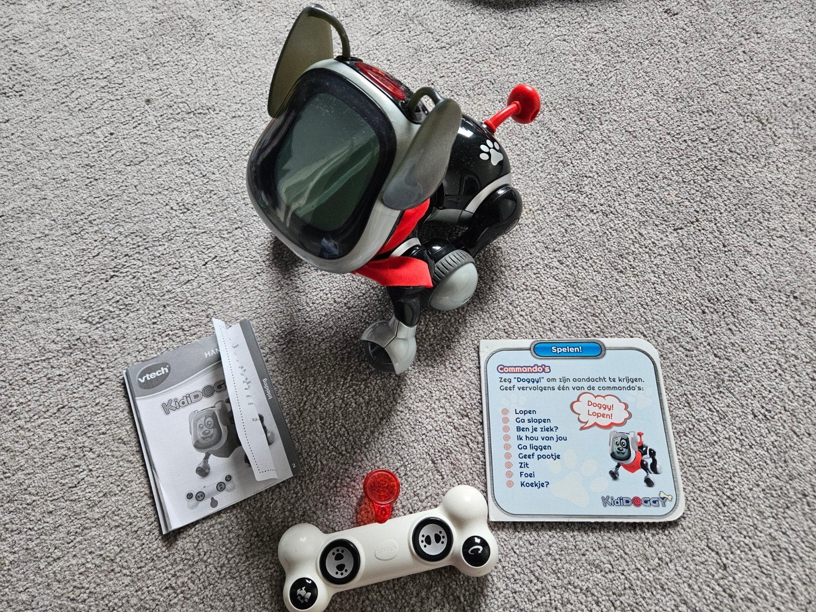 VTech KidiDoggy interactieve robothond met afstandsbediening, Ophalen of Verzenden, Zo goed als nieuw, Jongen of Meisje