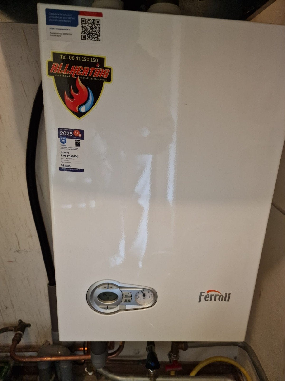 Ferroli BlueSense CV-ketel - Zo goed als nieuw, Doe-het-zelf en Verbouw, Verwarming en Radiatoren, Ophalen, Hoog rendement (Hr)