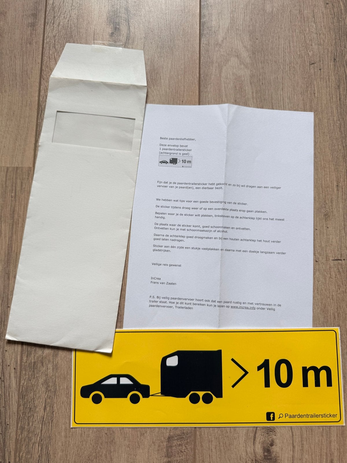 Paardentrailersticker, trailersticker, paardenvervoer, Ophalen, Nieuw