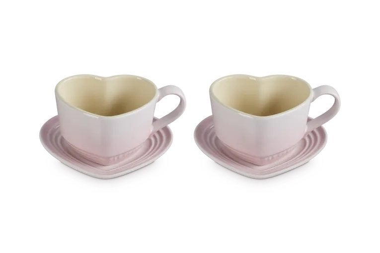 Le creuset valentine kop en schotel 2x nieuw, Ophalen, Overige merken, Nieuw, Overige stijlen