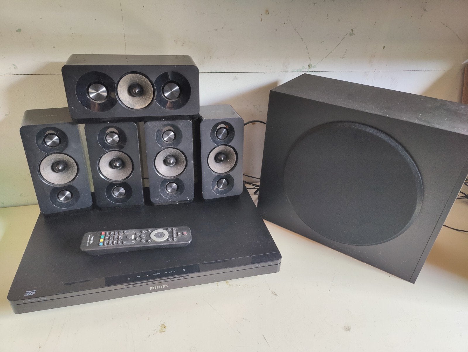 Philips HTB3510 5.1 Home Cinema Set met Blu-ray, Philips, Gebruikt, Blu-ray-speler, 70 watt of meer
