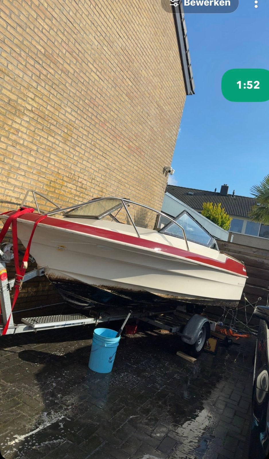 Boot met iets werk, Ophalen, Zo goed als nieuw
