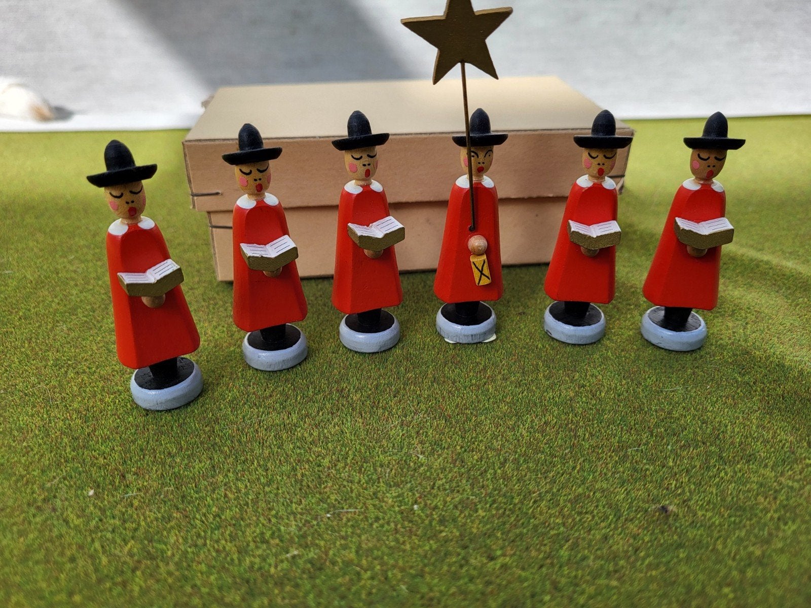 vintage Erzgebirgte Kurrende KERSTGROEP DDR, Diversen, Ophalen of Verzenden, Zo goed als nieuw