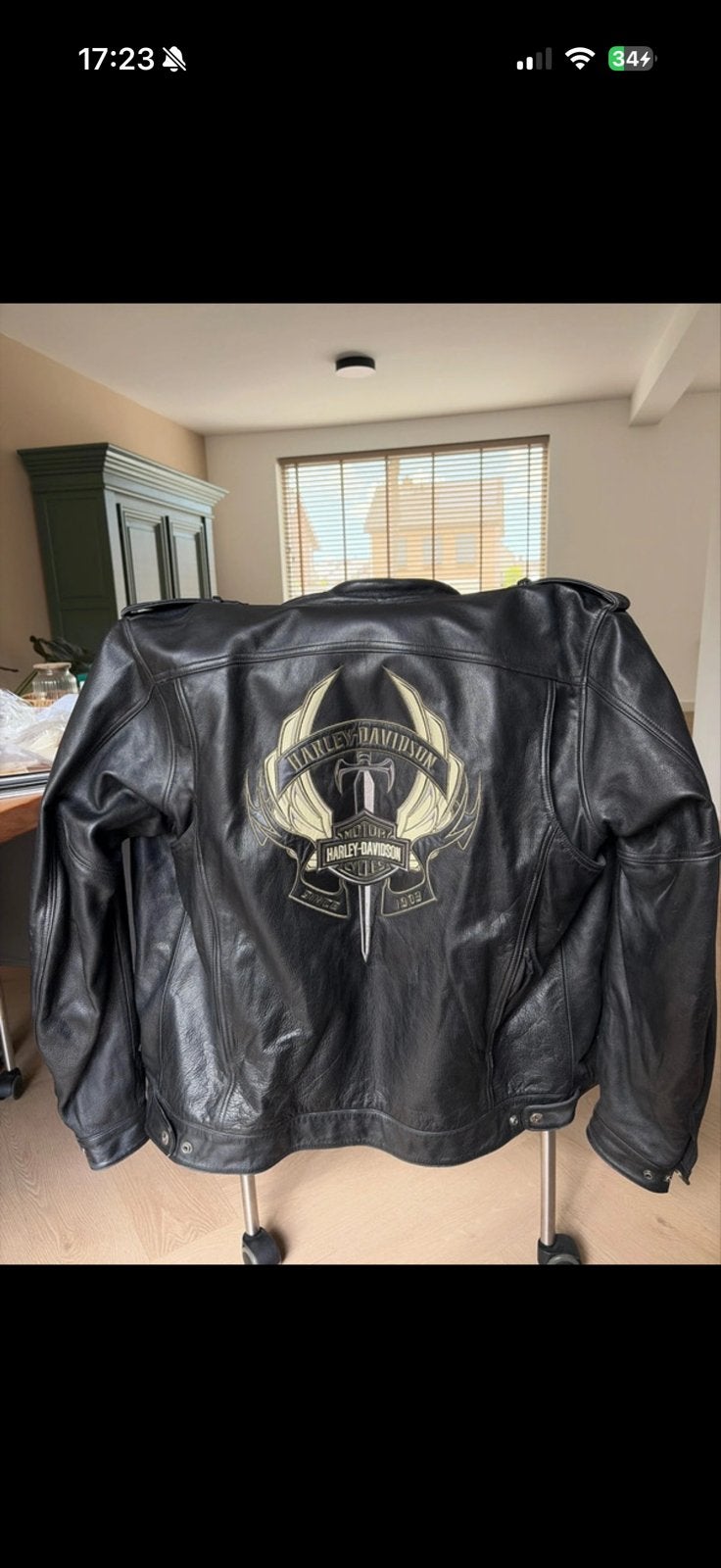 Harley-Davidson Leren Motorjas Maat XL, Ophalen of Verzenden, Tweedehands, Heren, Jas | leer