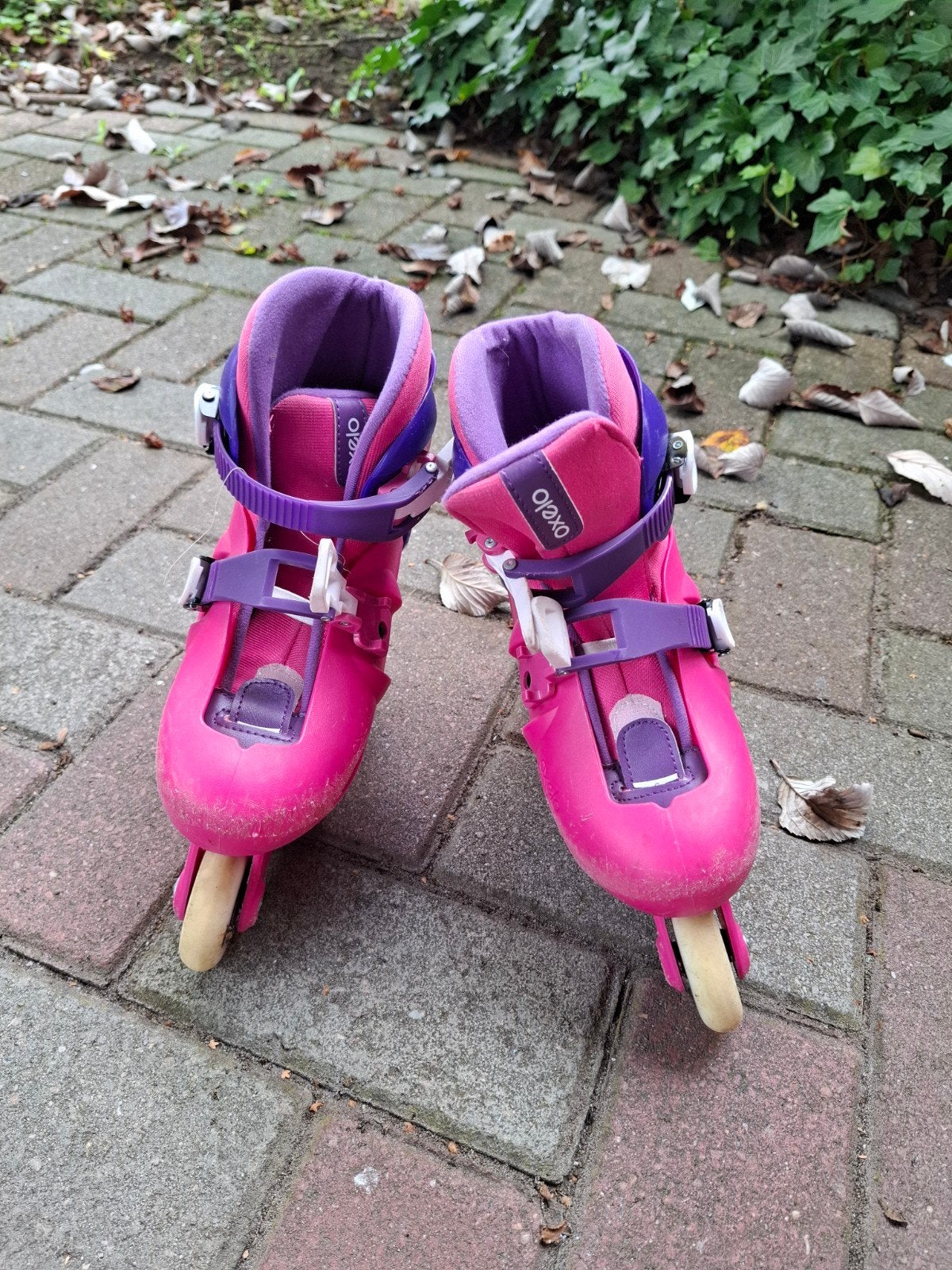 Oxelo Inline Skates Roze/Paars - Maat 28-30 Verstelbaar, Ophalen, Verstelbaar, Gebruikt