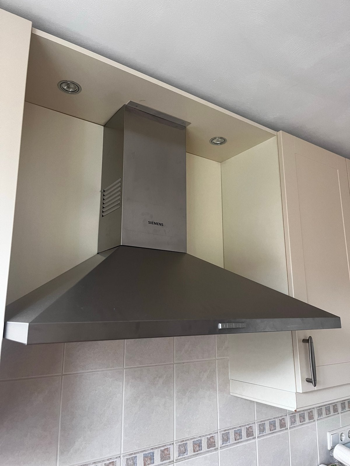 Siemens Afzuigkap LC96PBC50 - Zo goed als nieuw, Witgoed en Apparatuur, Afzuigkappen, Ophalen, Wandschouwkap, Zo goed als nieuw
