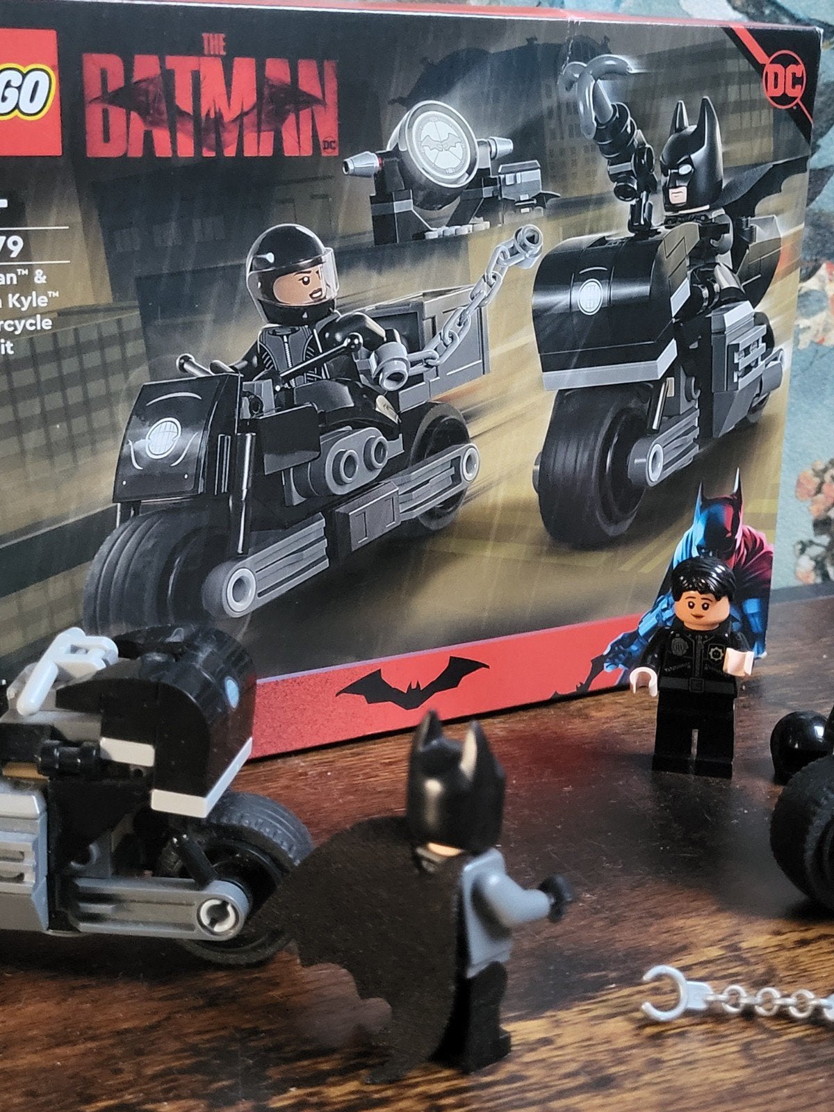 Lego DC Batman 76179 Batman en Selina motorcycle purcuit inc, Lego, Inclusief instructies, Ophalen of Verzenden, Zo goed als nieuw