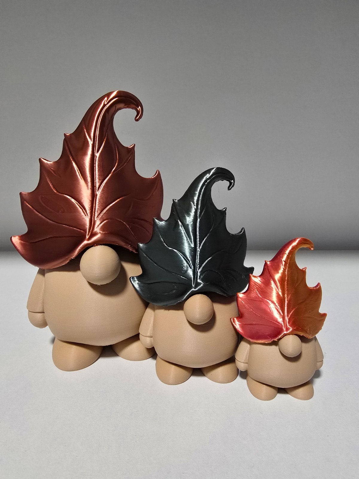 3D geprinte herfstgnooms, set van 3, Ophalen of Verzenden, Nieuw, Meerkleurig, Kunststof