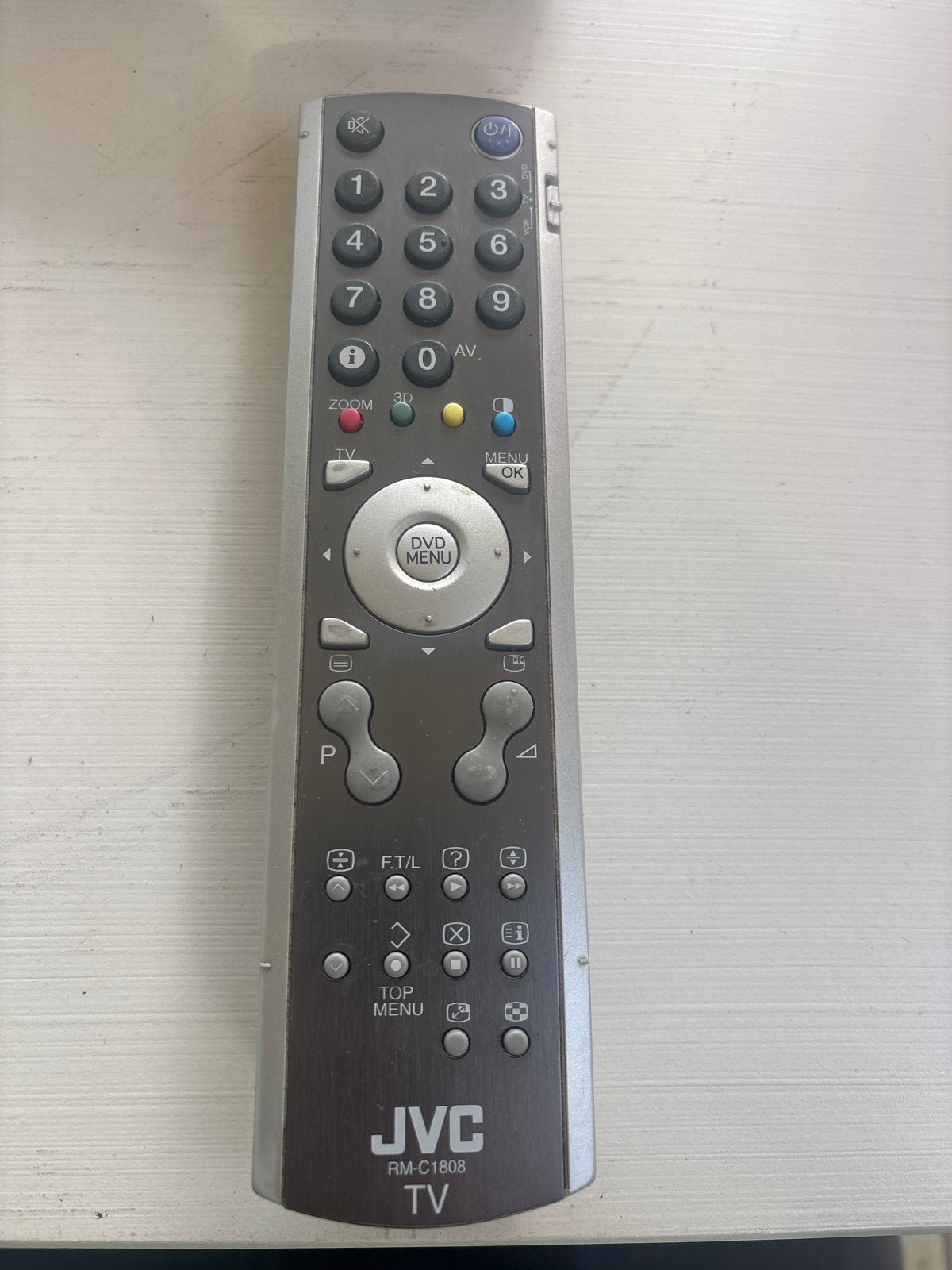 JVC RM-C1808 TV Afstandsbediening, Ophalen of Verzenden, Gebruikt, Origineel, Tv