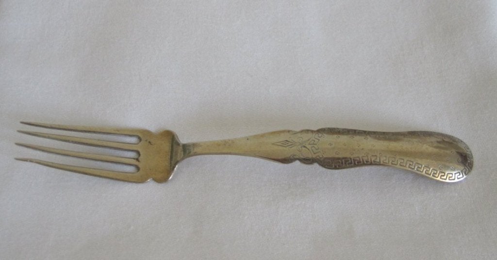 Antieke zilveren  serveervork, Ophalen of Verzenden, Zilver