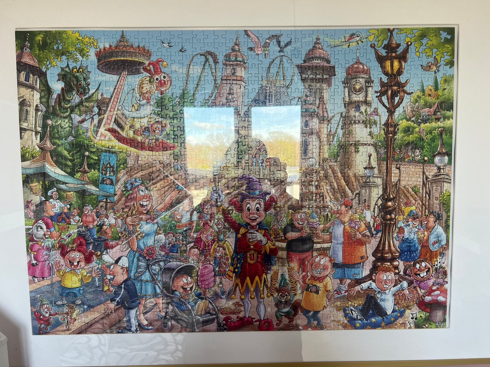 Kinderkamer decoratie lijst kunst puzzel nieuw efteling, Ophalen of Verzenden